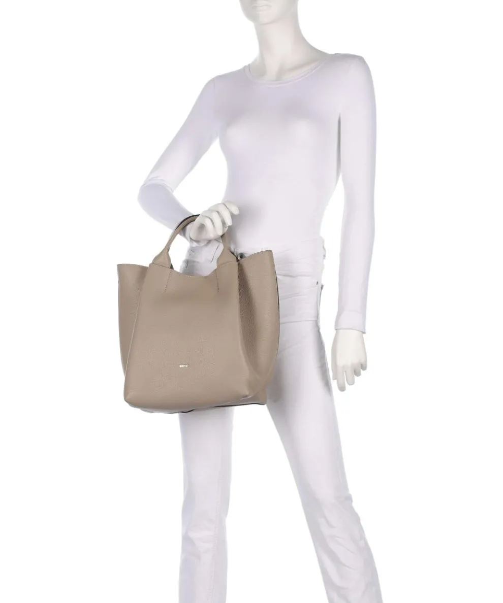 Agave Essential Medium Handbag grained leather beige