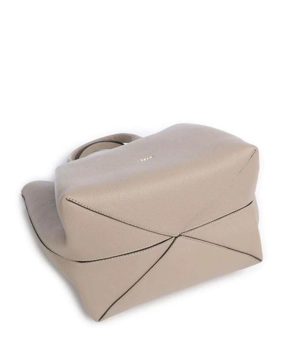 Agave Essential Medium Handbag grained leather beige