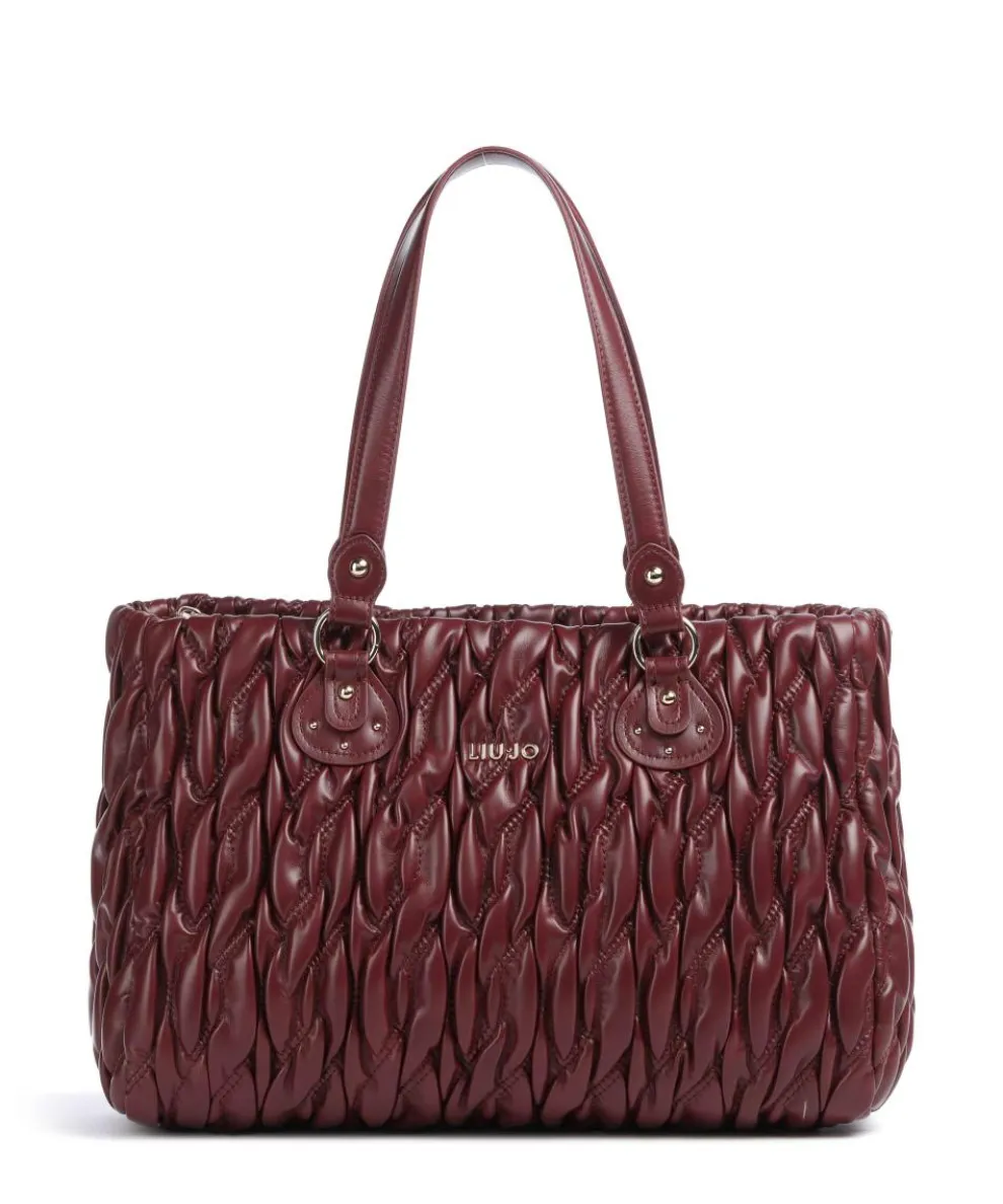 Aide M Tote bag imitation leather wine