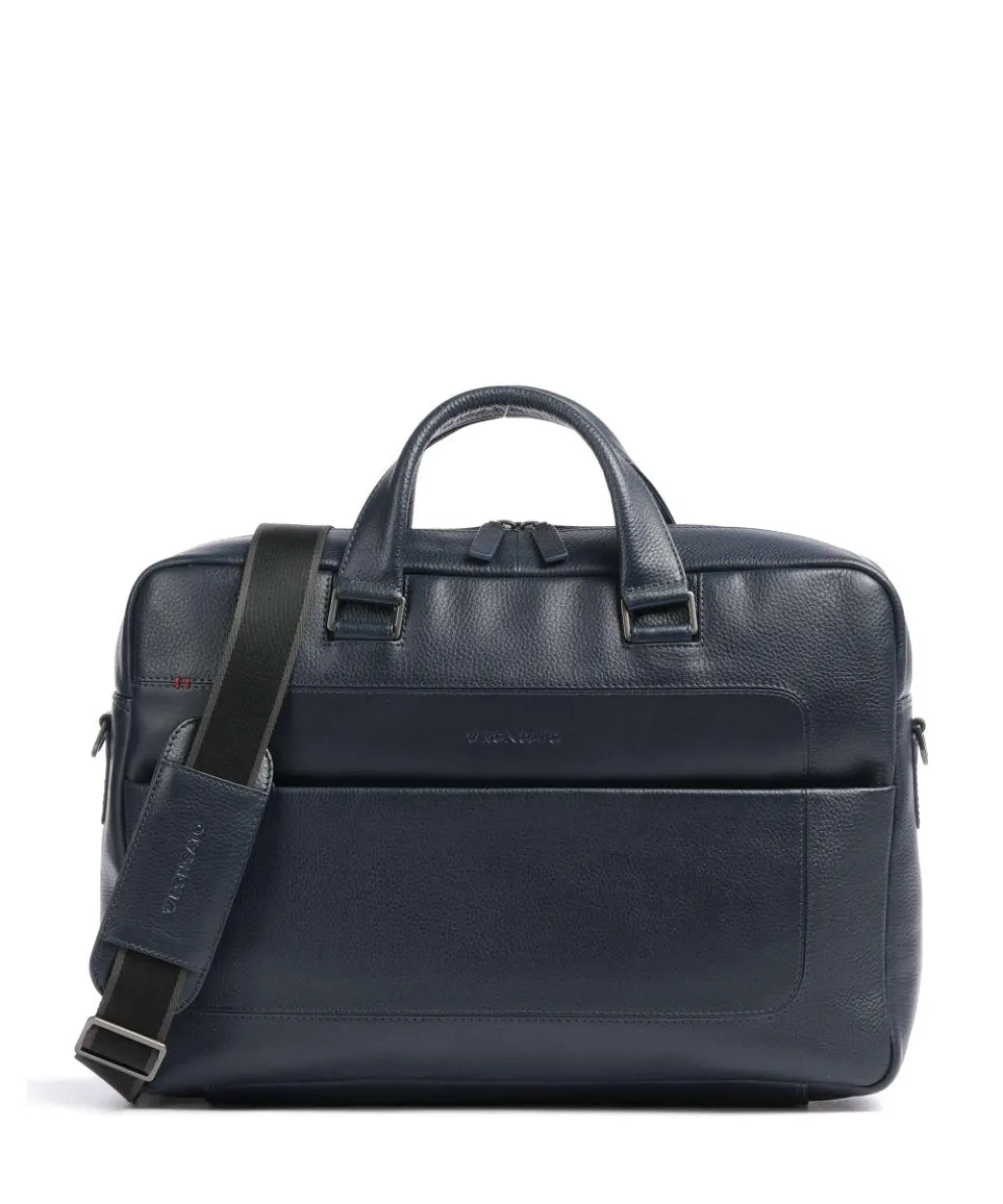 Alaska Briefcase 15″ grained leather navy