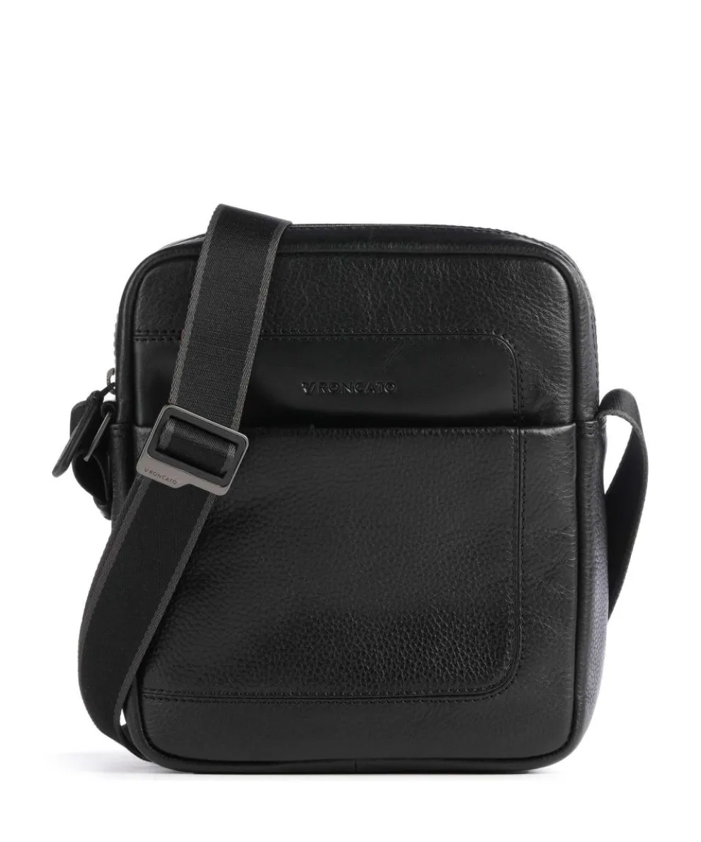 Alaska Crossbody bag grained leather black
