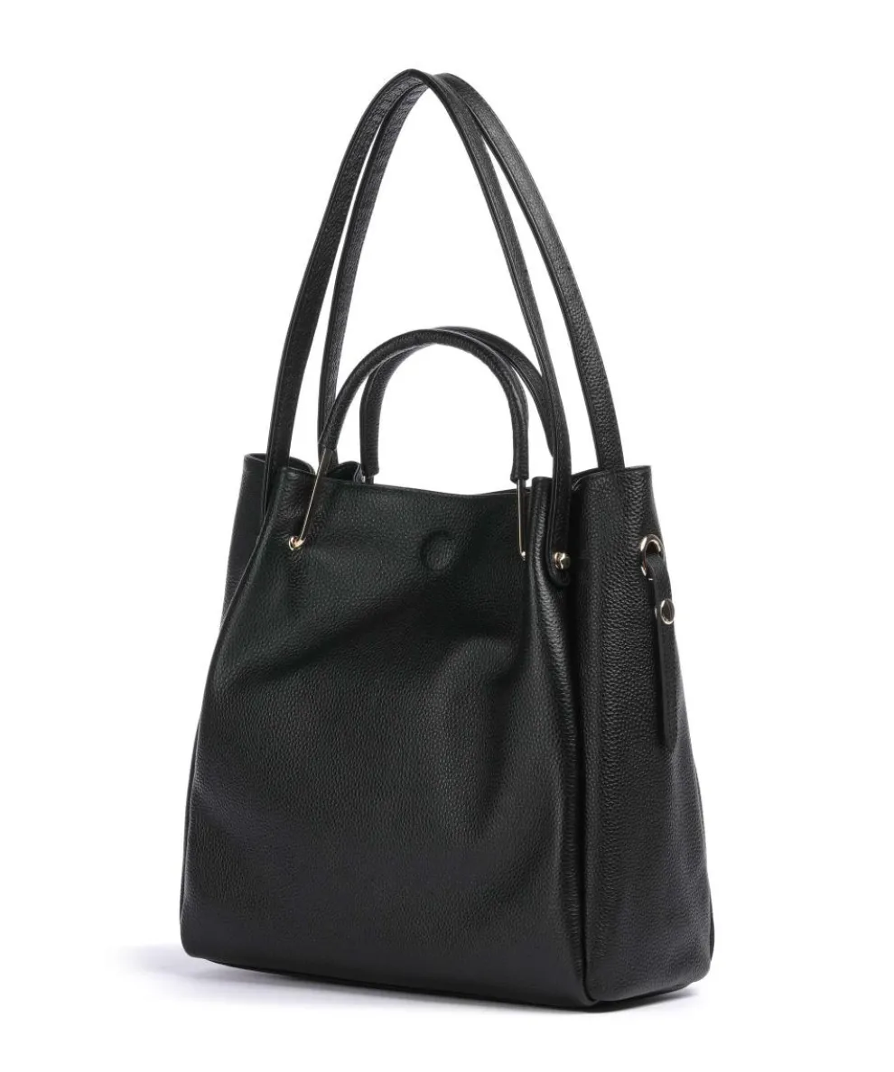 Alexandria Tote bag grained leather black