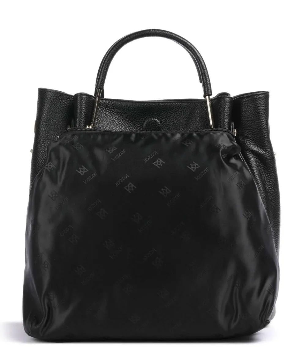 Alexandria Tote bag grained leather black