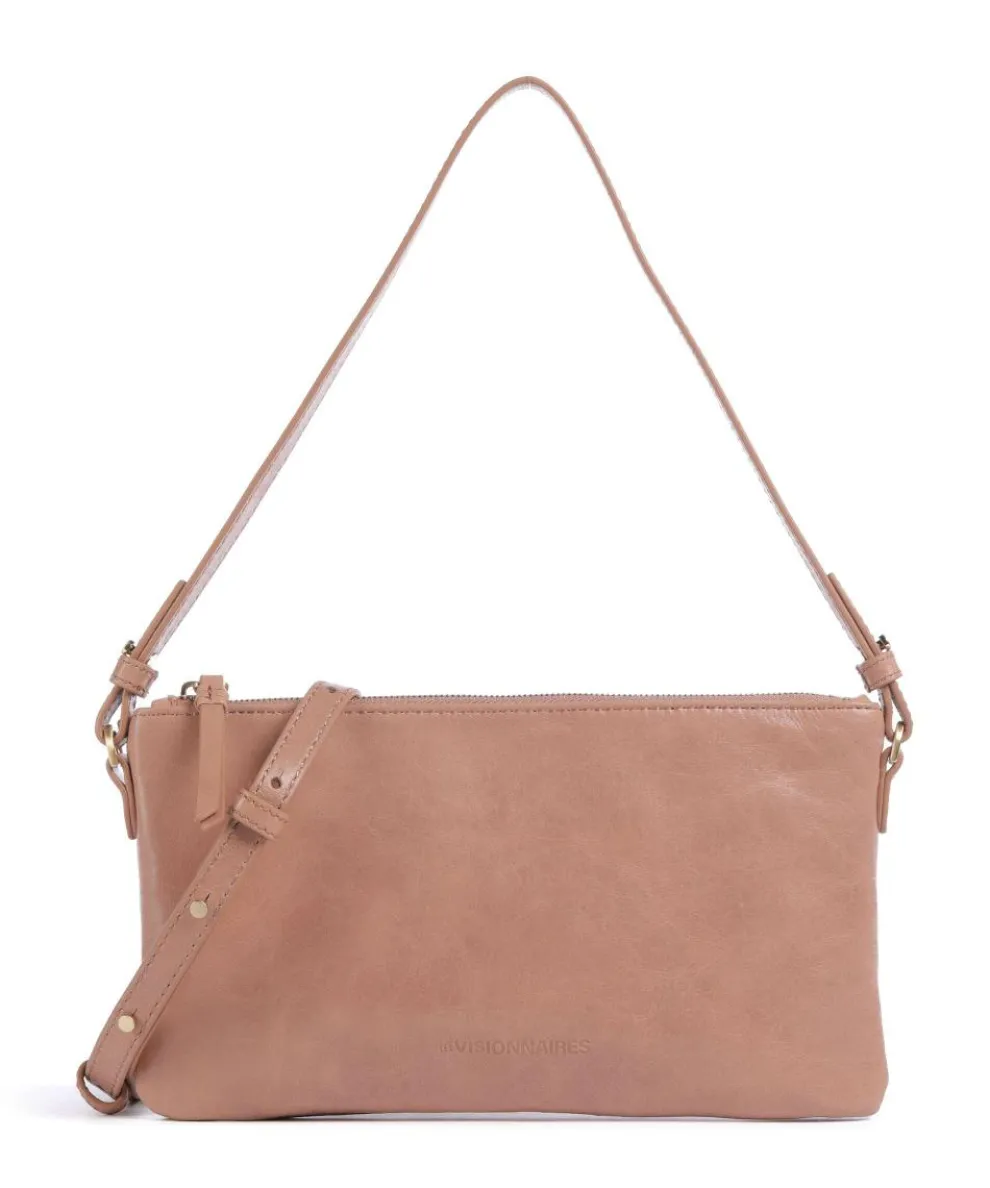 Alice Crinkle Shoulder bag fine grain cow leather antique pink