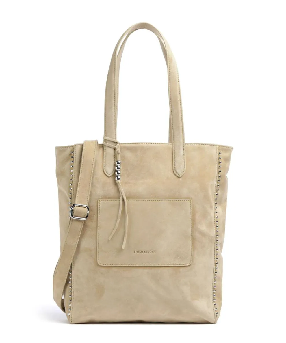 All About Beads Tote bag sheepskin leather sand
