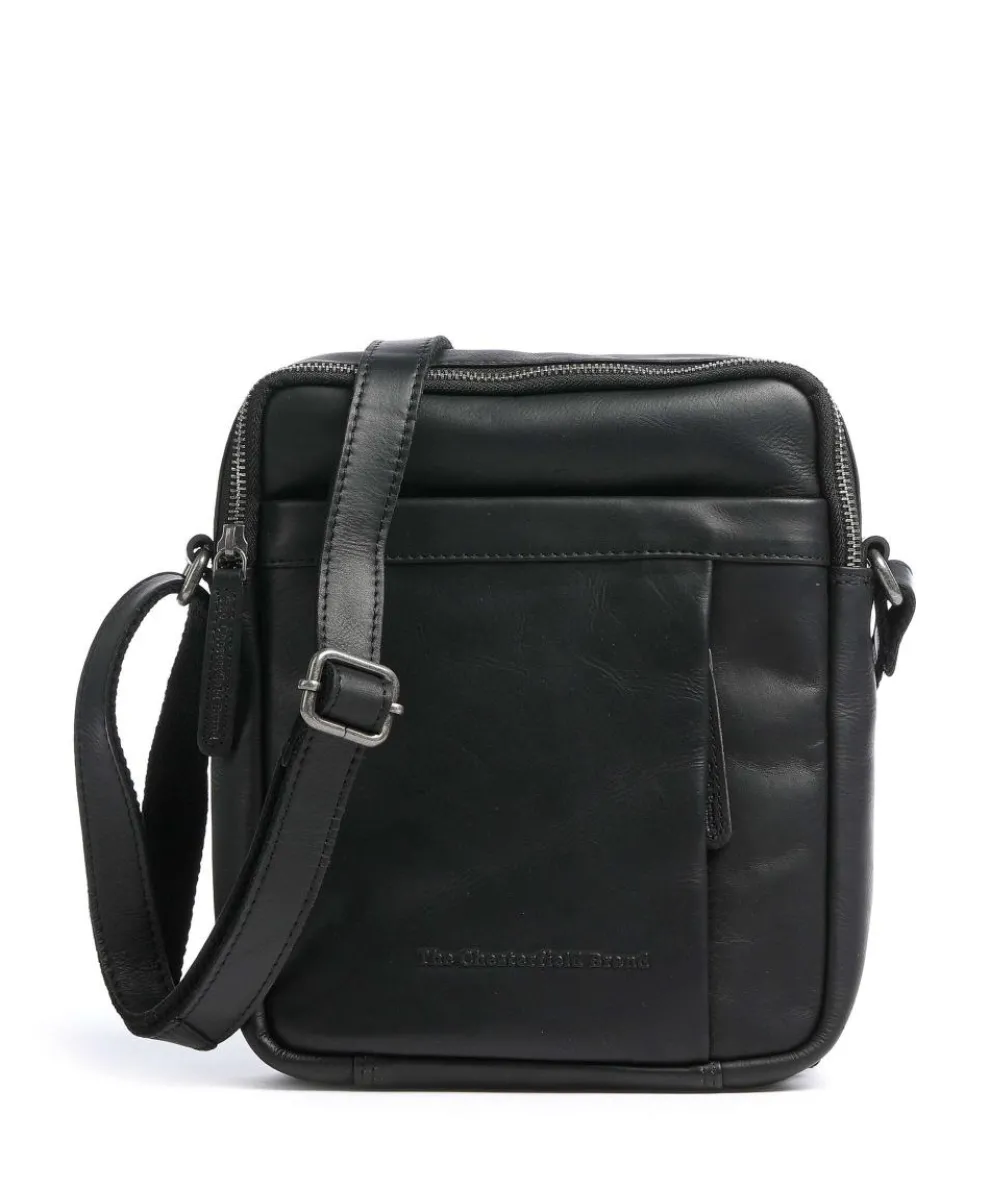Alva Crossbody bag pull-up cow leather black