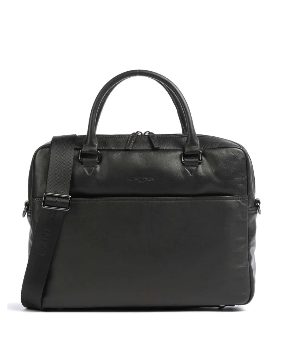 Soft Vintage Briefcase 15″ soft cow leather dark brown