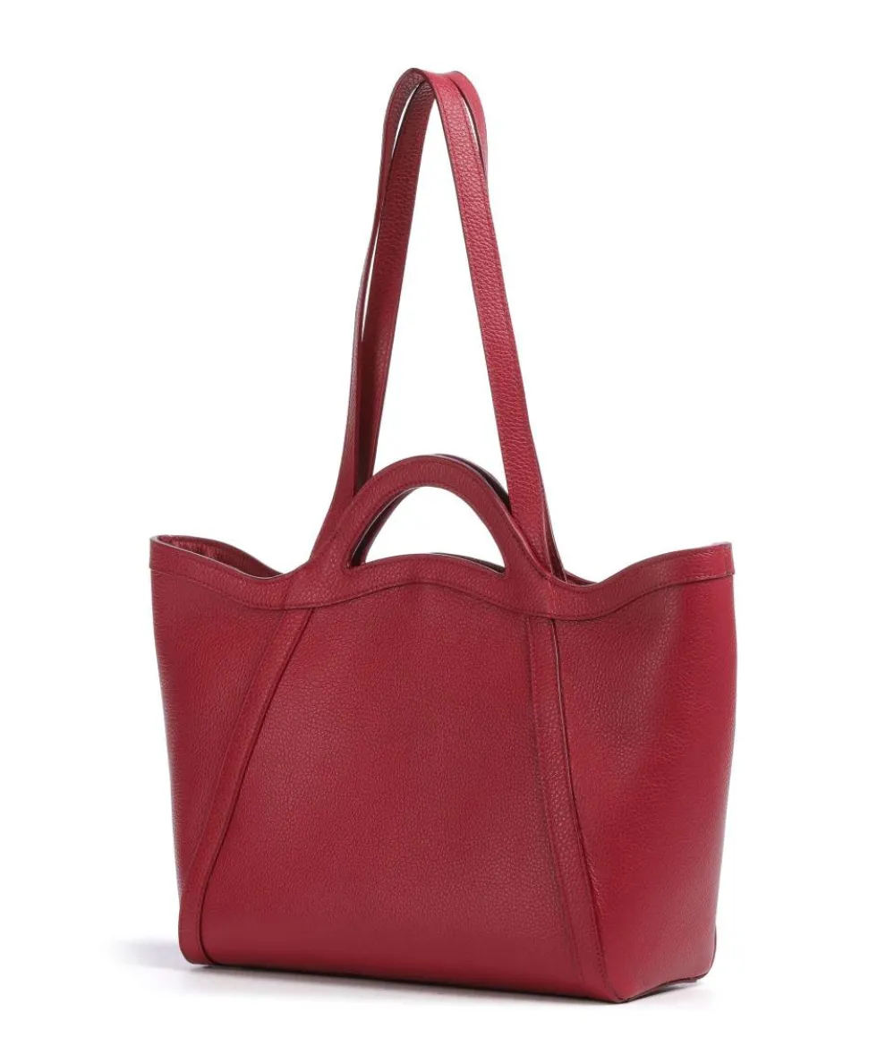 Amalia Tote bag grained leather red