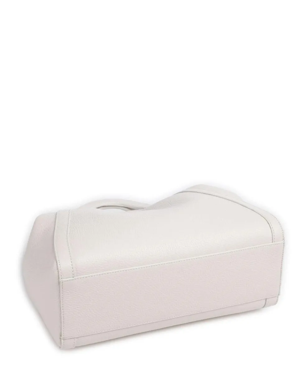 Amalia Tote bag grained leather white