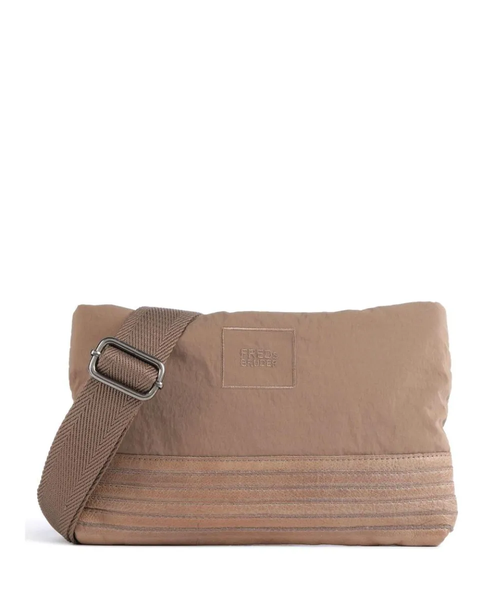 Anea Crossbody bag polyester, grained leather light brown