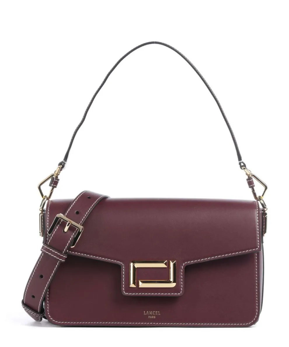 Angele M Shoulder bag fine grain cow leather berry