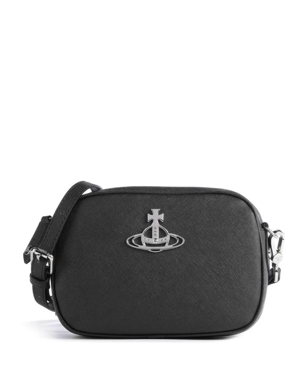 Anna Saffiano Biogreen Crossbody bag imitation leather black