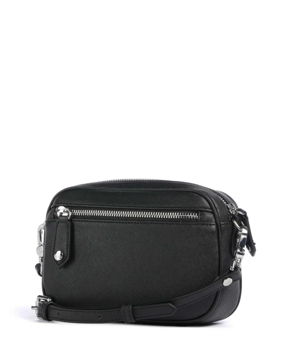 Anna Saffiano Crossbody bag imitation leather black