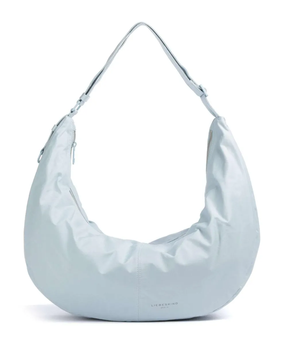 Moon Nylon L Hobo bag nylon light blue