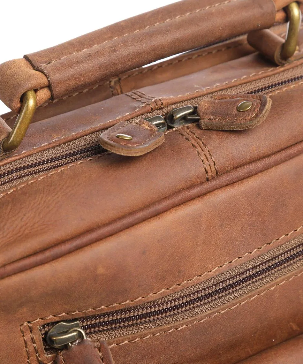 Antic L Crossbody bag cow leather brown