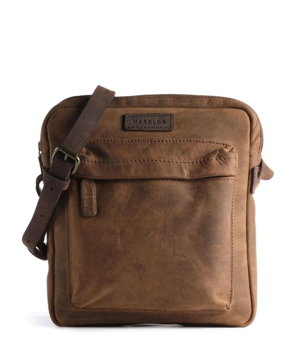 Antic M Crossbody bag leather brown