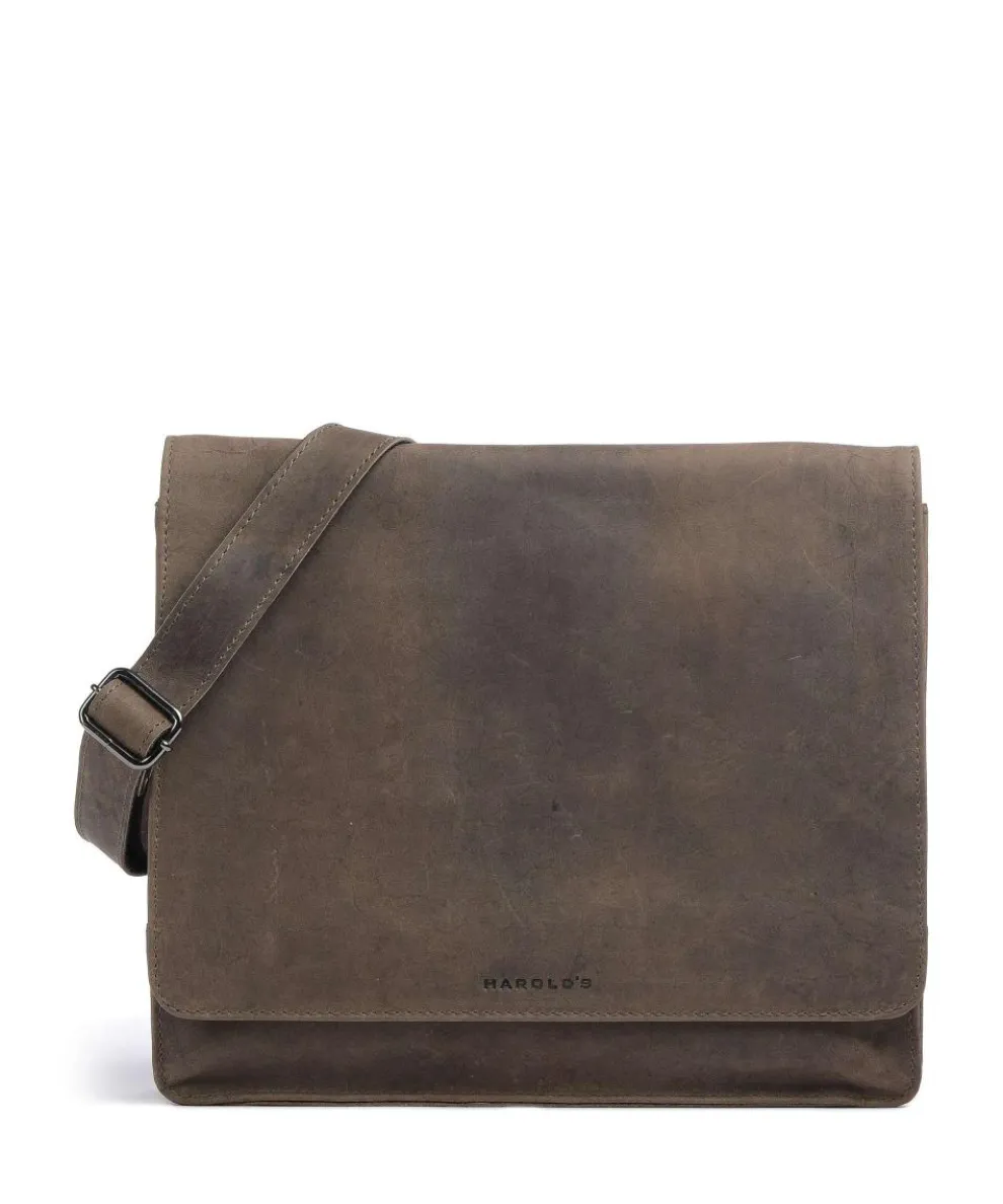 Antic M Shoulder bag 13″ pull-up cow leather taupe