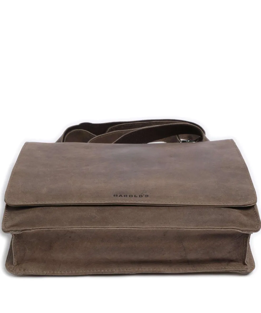 Antic M Shoulder bag 13″ pull-up cow leather taupe