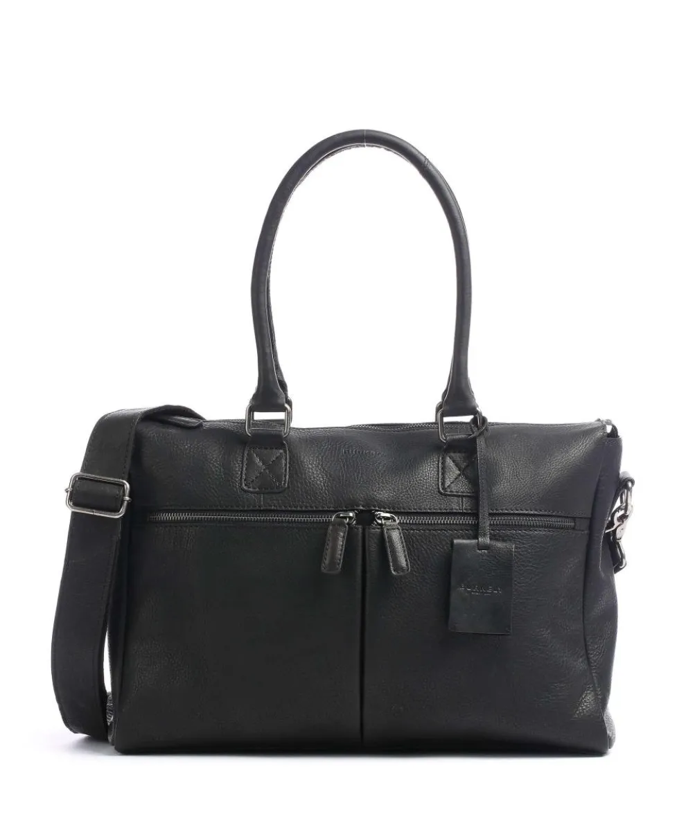 Antique Avery Briefcase 15.6″ grained leather black