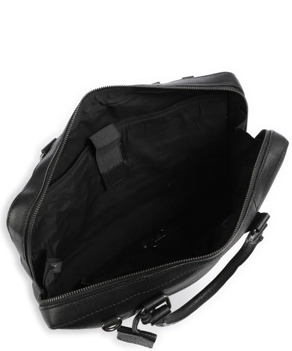 Antique Avery Briefcase 14″ grained leather black