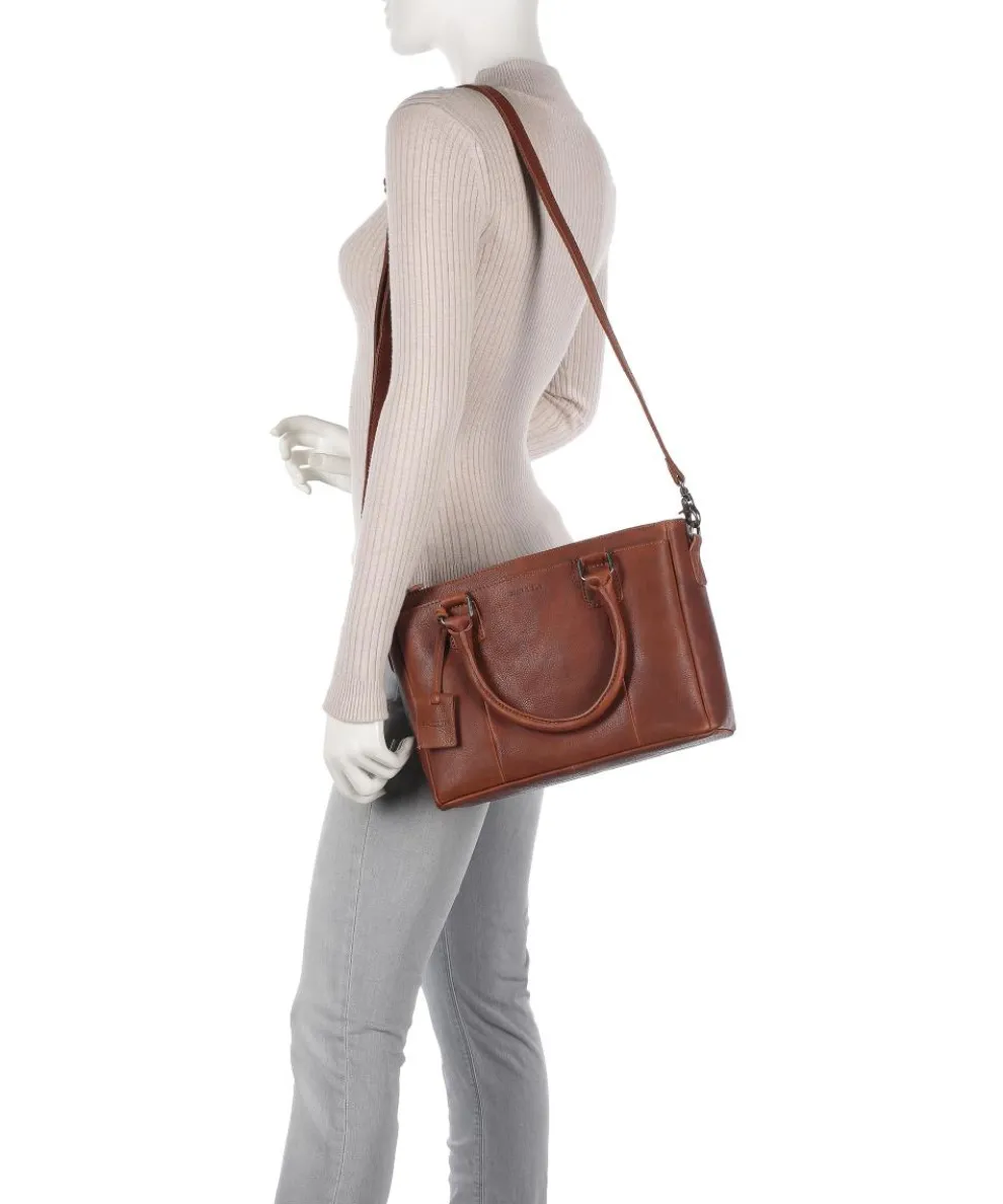 Antique Avery Handbag grained leather brown