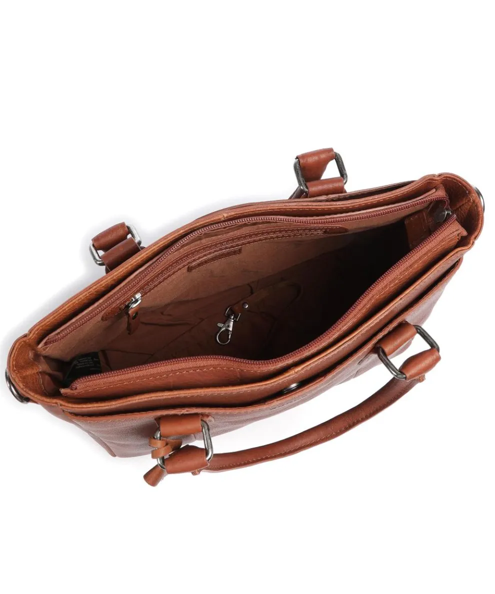 Antique Avery Handbag grained leather brown