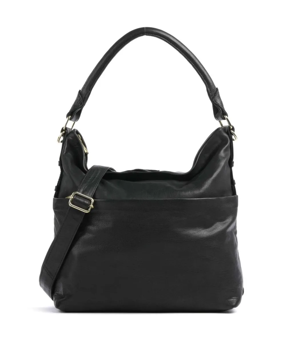 Golden Chic Hobo bag softly grained calfskin black