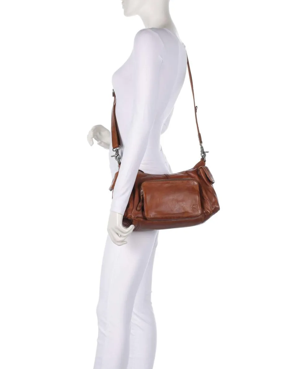 Apache Jaclyne Shoulder bag grained cow leather cognac