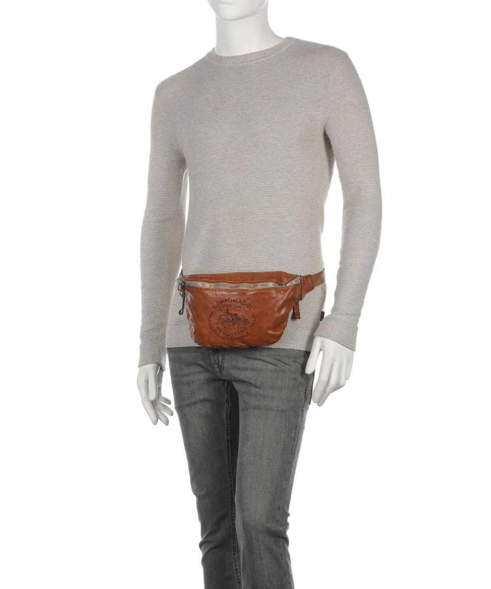 Fanny pack fine grain cow leather cognac