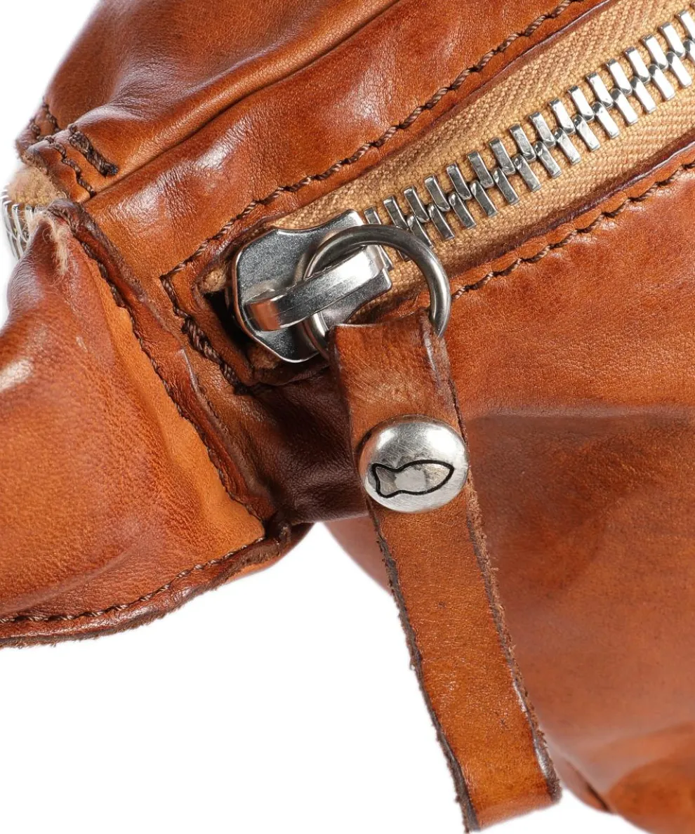 Fanny pack fine grain cow leather cognac