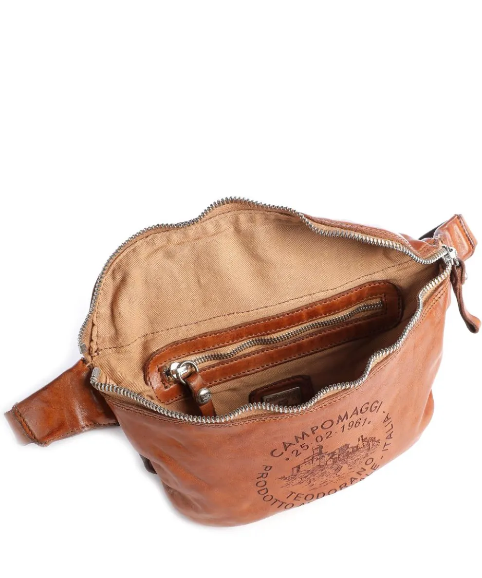 Fanny pack fine grain cow leather cognac