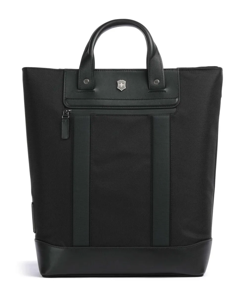Architecture Urban 2 Tote bag 15″ nylon, fine grain leather black