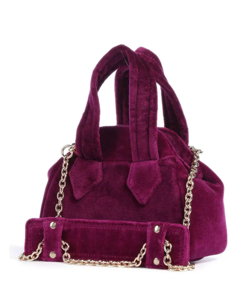 Archive Velvet Mini Crossbody bag velvet fabric violet