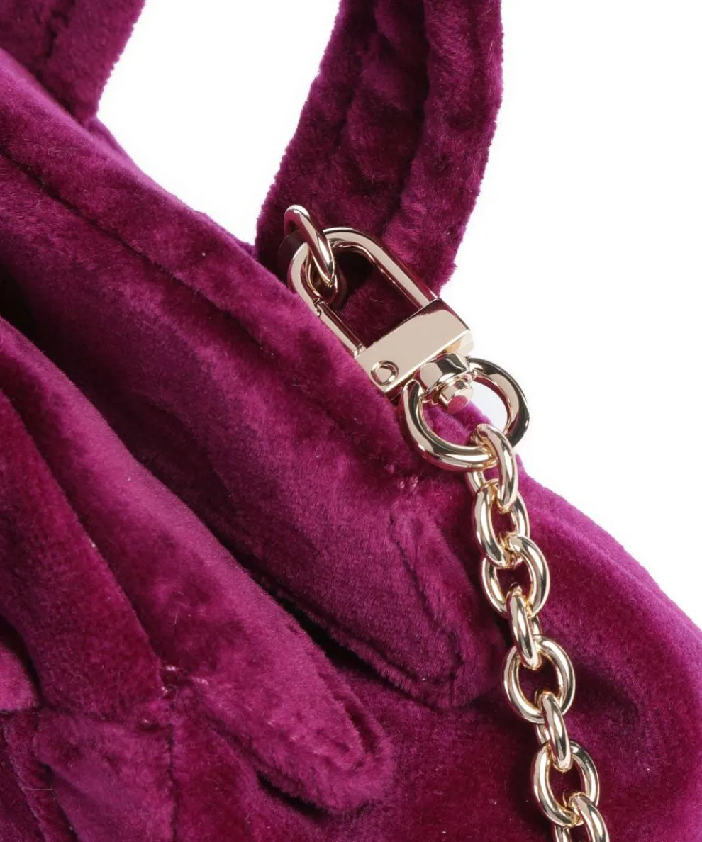 Archive Velvet Mini Crossbody bag velvet fabric violet