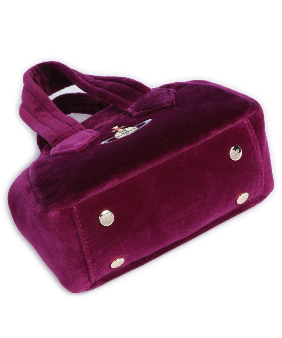 Archive Velvet Mini Crossbody bag velvet fabric violet
