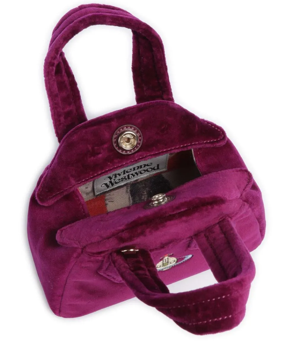 Archive Velvet Mini Crossbody bag velvet fabric violet