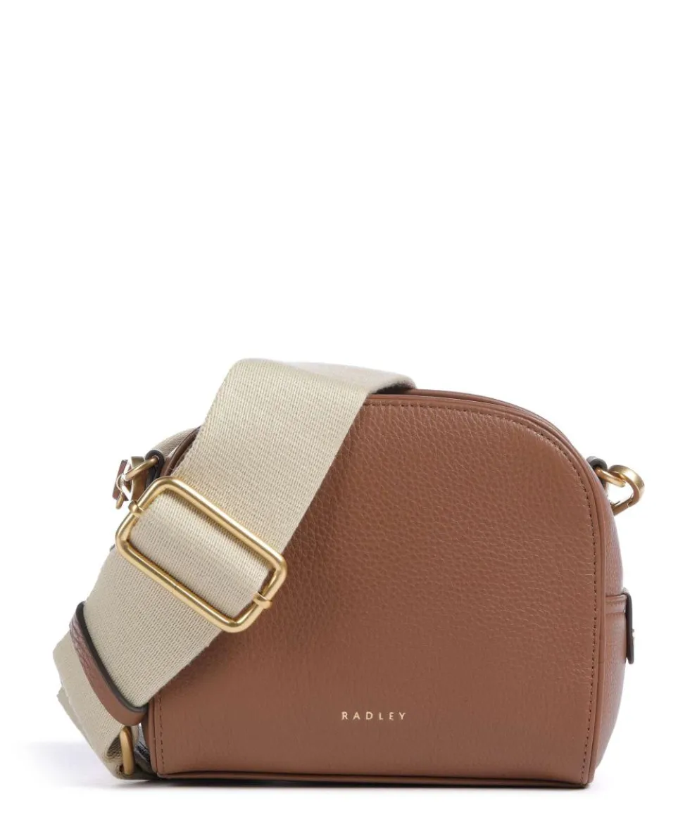 Arden Crescent Crossbody bag grained cow leather brown