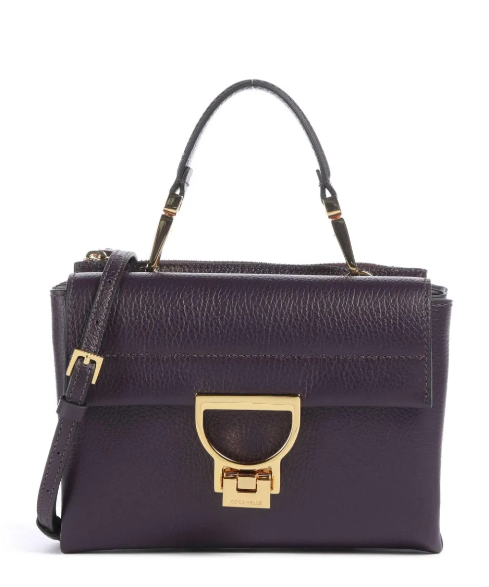 Arlettis Crossbody bag grained leather plum