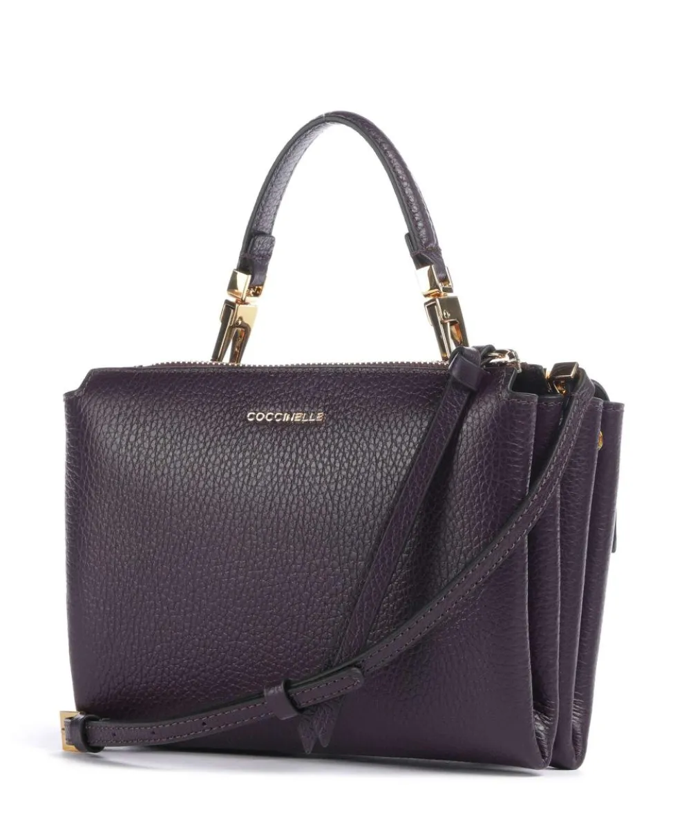 Arlettis Crossbody bag grained leather plum