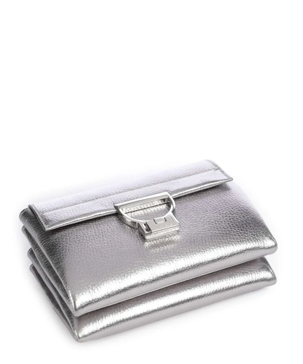 Arlettis Crossbody bag grained leather silver