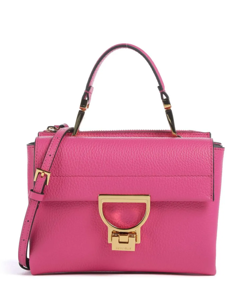 Arlettis Crossbody bag grained leather fuchsia