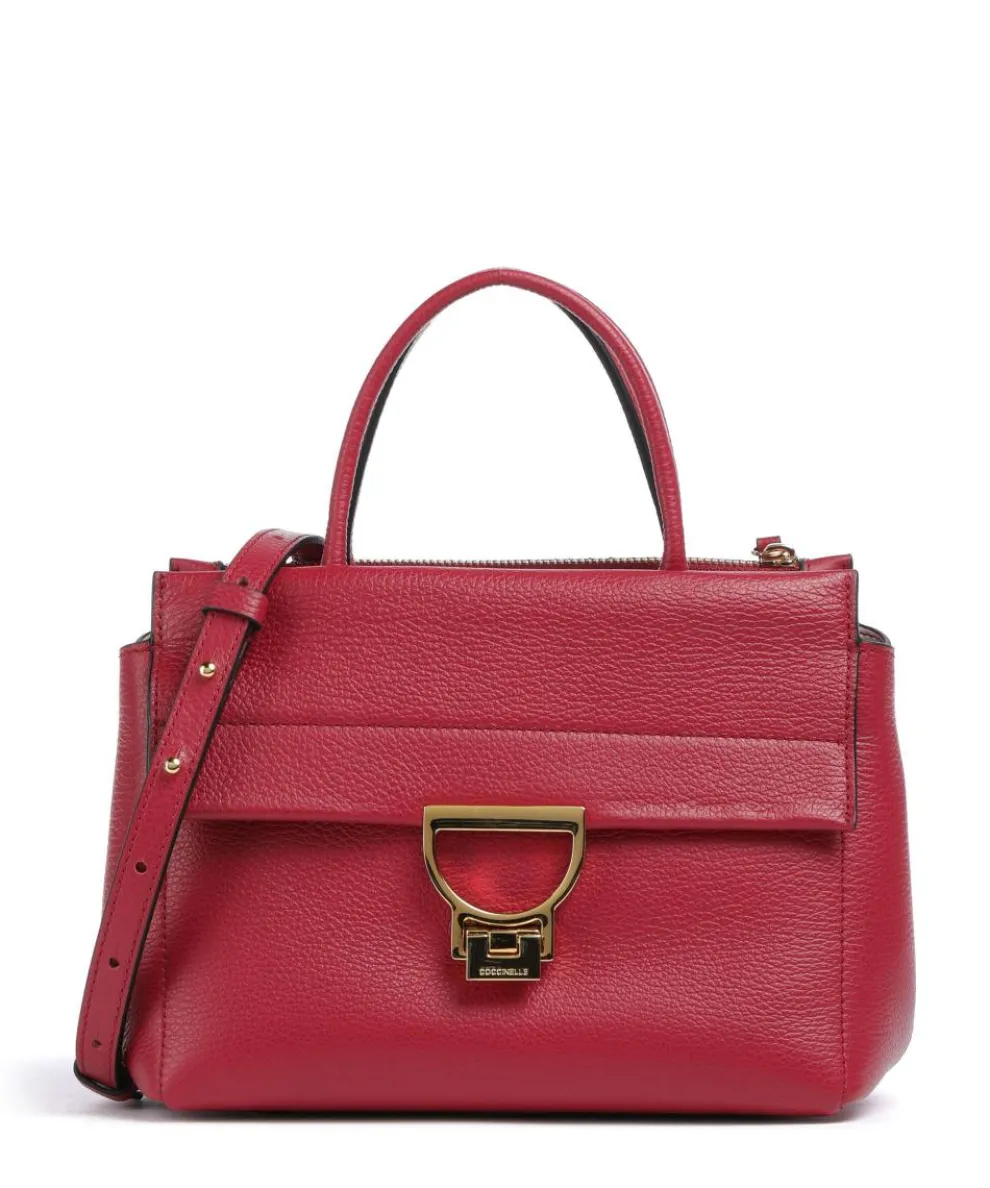 Arlettis Handbag grained cow leather red