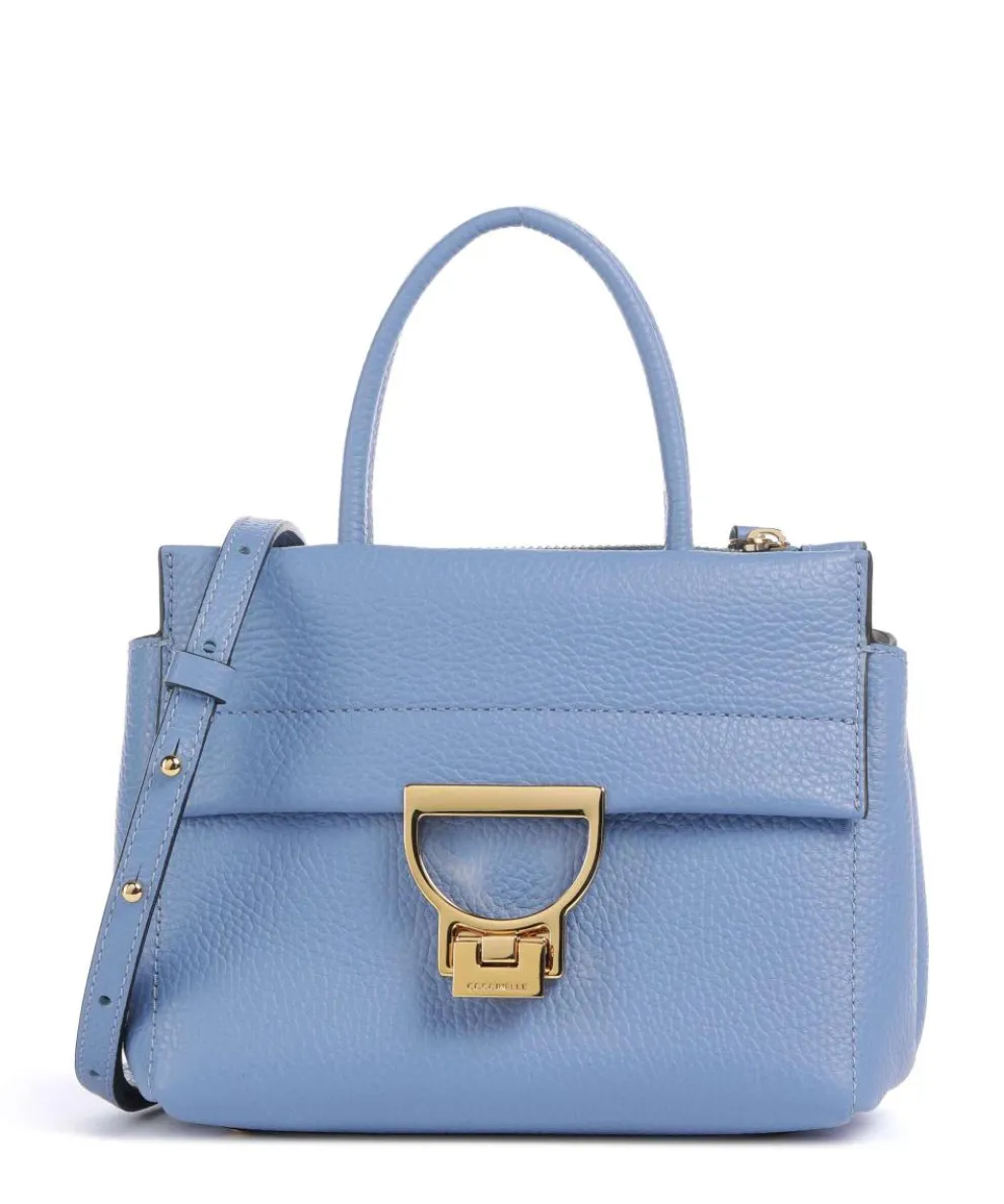 Arlettis Handbag grained cow leather blue