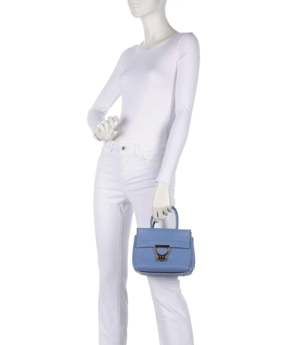 Arlettis Handbag grained cow leather blue