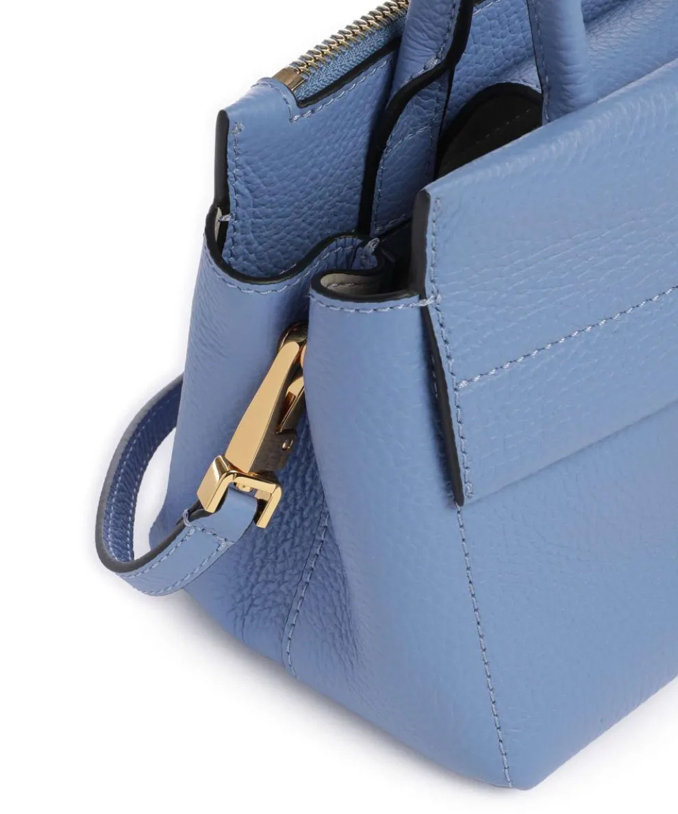Arlettis Handbag grained cow leather blue