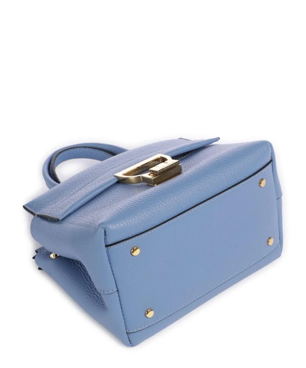 Arlettis Handbag grained cow leather blue