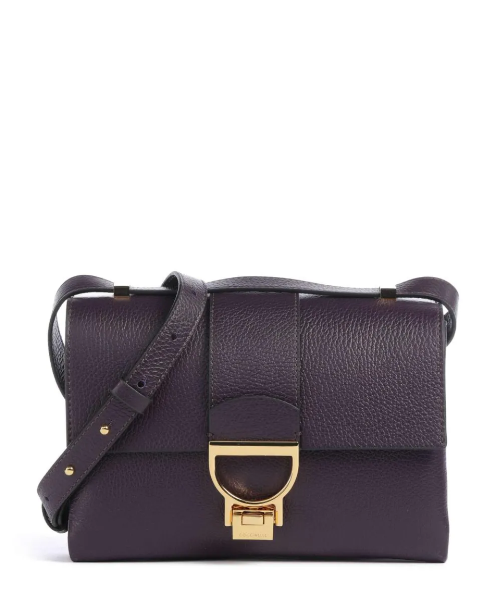 Arlettis Shoulder bag grained leather plum