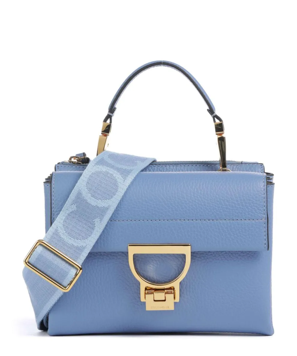 Arlettis Signature Crossbody bag grained leather blue