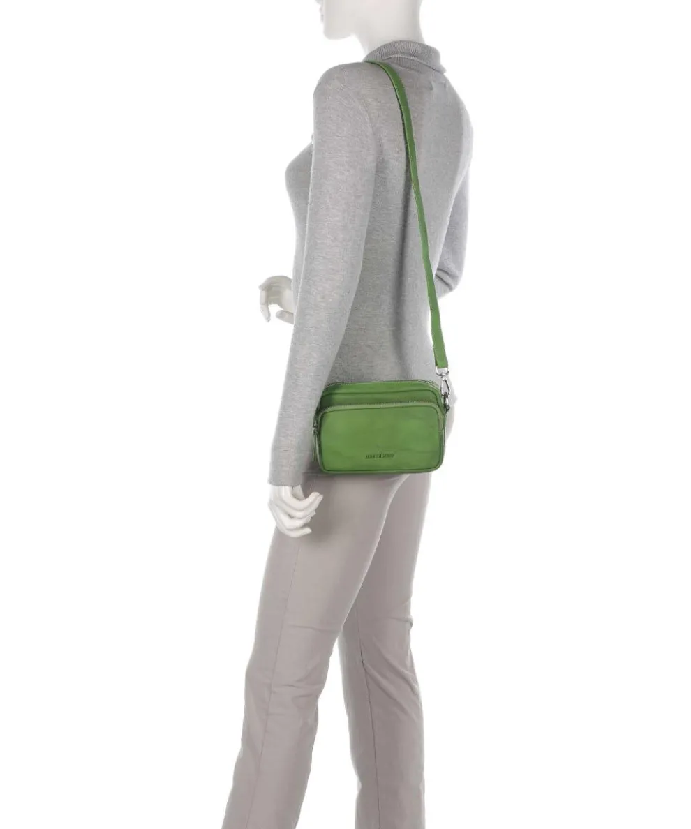 Aruba 1 Crossbody bag fine grain leather green