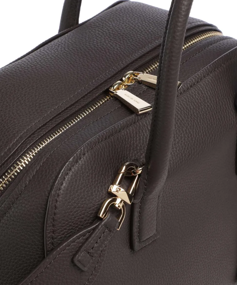 Ashton Medium Handbag grained cow leather dark brown